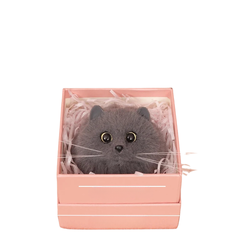 Fluffy Cat Charm-woodycats