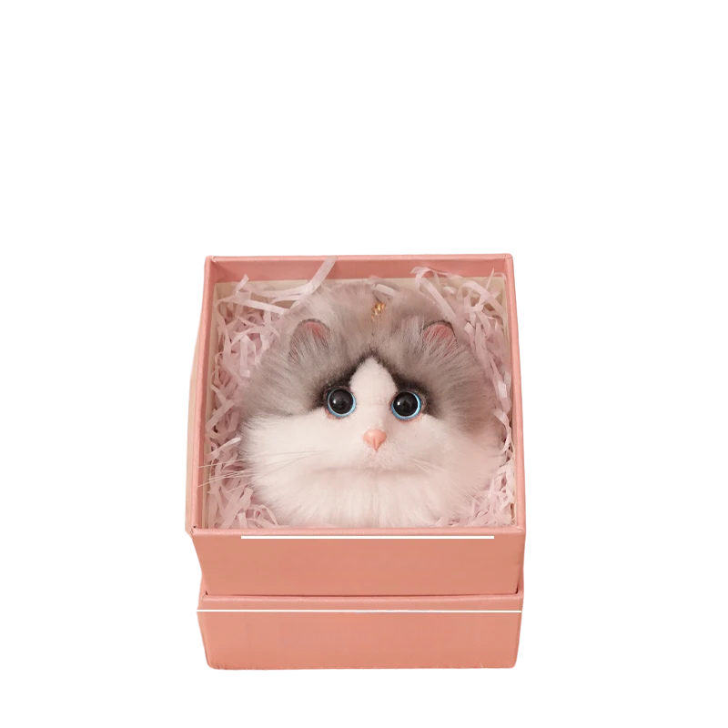 Fluffy Cat Charm-woodycats
