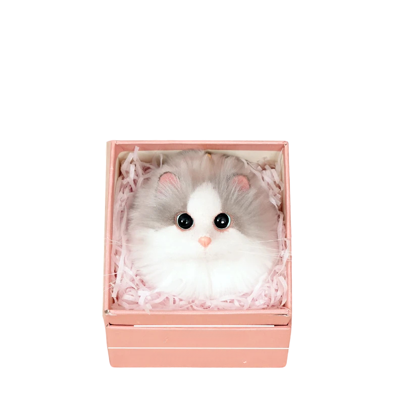 Fluffy Cat Charm-woodycats