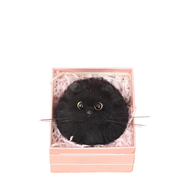 Fluffy Cat Charm-woodycats