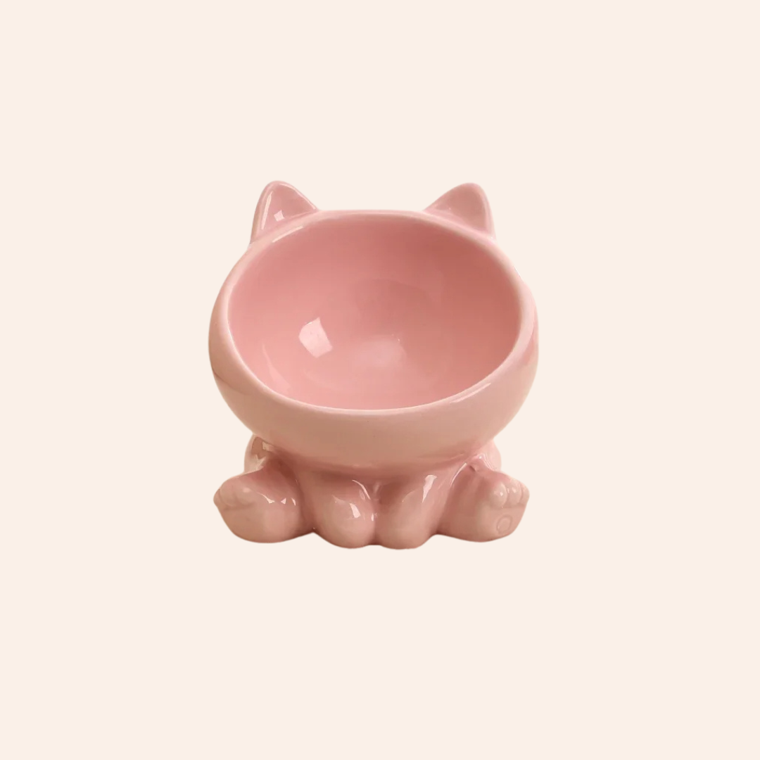 Der "PawEase" Keramik Katzennapf-woodycats
