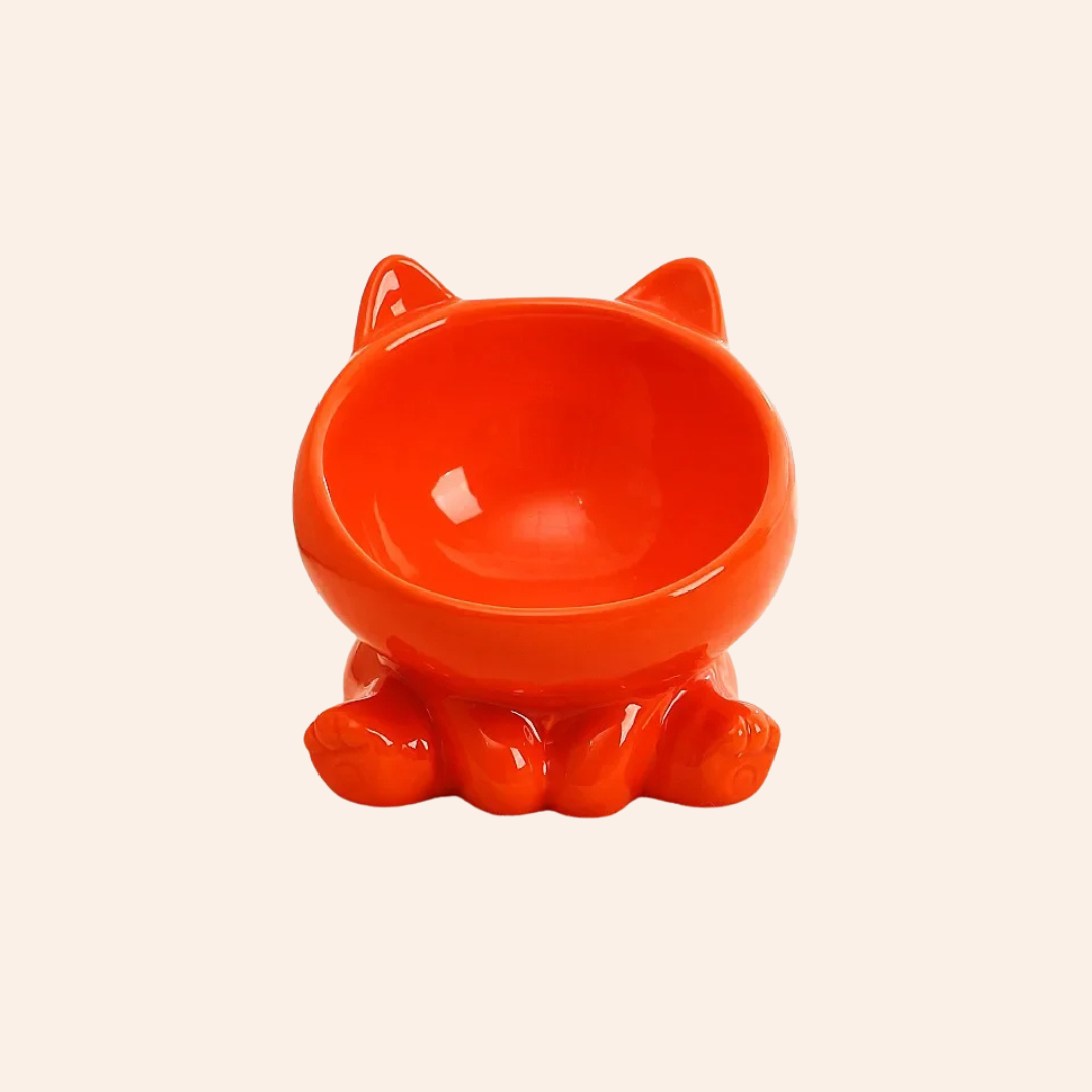 Der "PawEase" Keramik Katzennapf-woodycats