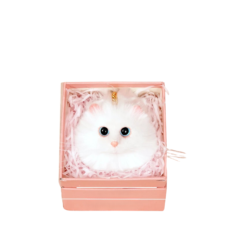 Fluffy Cat Charm-woodycats