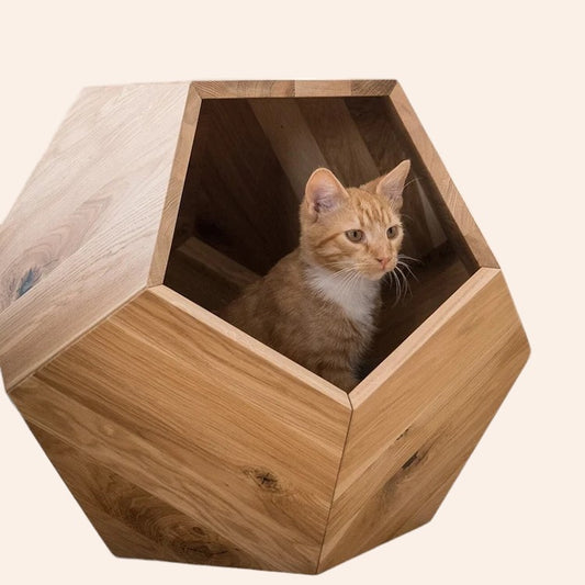 Holzliegeplatz Deluxe für Katzen-woodycats