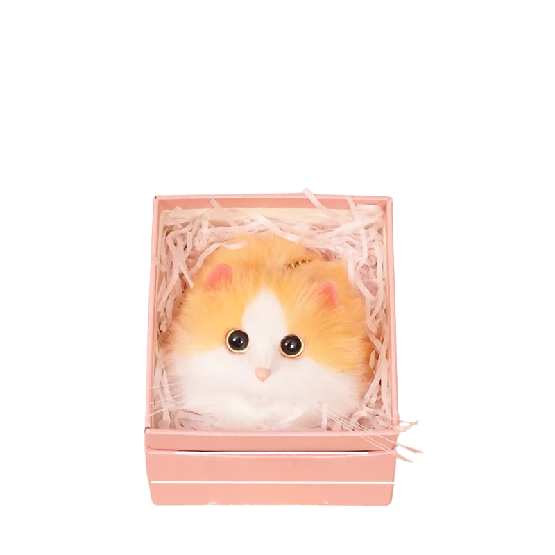 Fluffy Cat Charm-woodycats