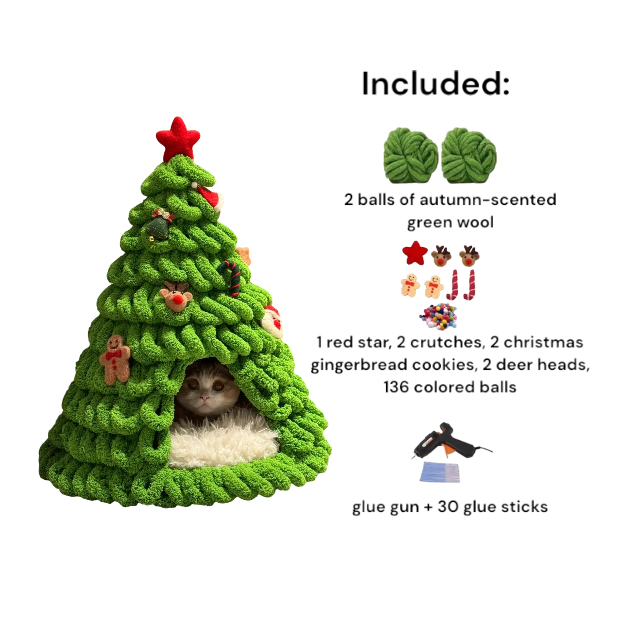 DIY Katzenkuschelhöhle „Weihnachtswunder“-woodycats